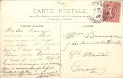 Royan CPA der Strand genommen vom Familien-Hotel (Zugforderwagen)