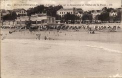 Royan Pontaillac CPA gesehen auf die Wiederherstellung und das Hotel des Strandes