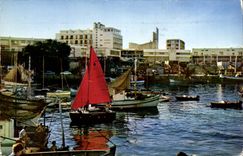 Royan MODERNE KARTE der Hafen in der Dammerung