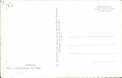 Royan MODERNE KARTE der Bock des Strandes