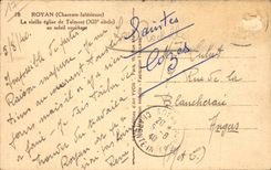 Royan CPA die alte Kirche von Talmont zur Einstellungssonne