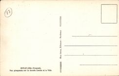 Royan CPA Ansicht von oben genanntem auf grossem das Tritonshorn und die Stadt