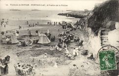 Umlagerungen von Royan Pontaillac CPA im Farbton der Klippe