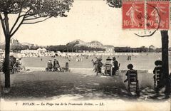 Royan CPA der Strand gesehen vom Botton Weg