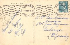 Royan CPA das der Bottich von Royan Oberseite von hat graviert