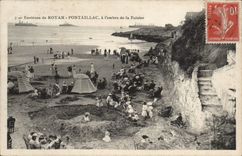 Umlagerungen von Royan Pontaillac CPA im Farbton der Klippe