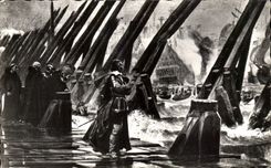 La Rochelle CPA Richelieu auf dem Pier des kleinen Felsens (Tabelle)