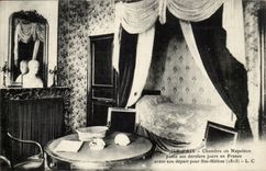 Island of Aix CPA Room or Napoleon spent his last days to France before its departure for Sainte Helene