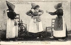 Insel von oleron CPA Szene villageaoise (Folklorekostumkappen)