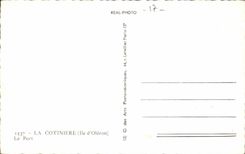 Cotiniere CPA the port