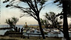 Island of oleron CPA Cotiniere the mending of the nets to the port