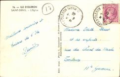 Island of Oleron - Saint Denis - the Church - CPA