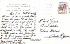 Island of Oleron - Cotiniere - the Port - Sailor with the return of Fishing - CPA