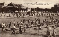 Royan - Wettbewerb der Sandarbeit vor der Einrichtung der Bader - CPA