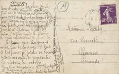 Royan - der Strand vor den neuen Galerien - CPA