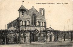 Pons CPA the church St Vivien
