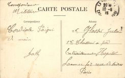 La Rochelle CPA der Aufsatz der 4 Sergeanten gesehen von den Tamarins (Baustelle Pallice)