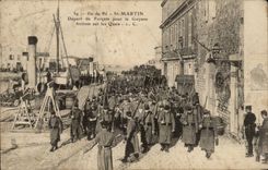 Island of Re CPA St Martin Departure of convicts for Guyana Arrival on quays TOP