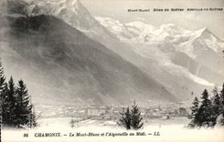 Chamonix CPA Le Mont Blanc et l'aiguille du Midi