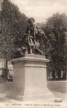 Moulins CPA Statue of Theodore de Banville by Coulon