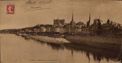 CPA Saumur CHART Large size View of the quay of Limoges