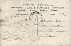 CPA Militaria liebevolle Andenken (Militaruniformsoldat)