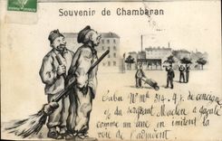 CPA Militaria Souvenir of Chambaran