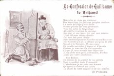 CPA Militaria the confession of Guillaume the brigand