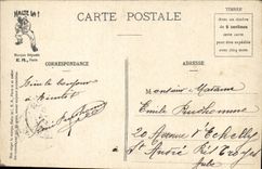 CPA Militaria military life the research of the enemy (horse)