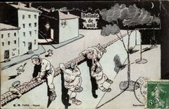 CPA Militaria Ballade of night
