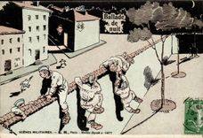 CPA Militaria Ballade of night