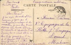 CPA Militaria with the barracks (what a blue sees)