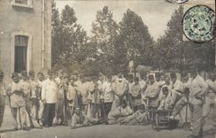 CPA Real photo Militaria Regiment has Nancy