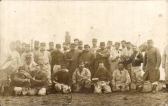 CPA Real photo Militaria Regiment Saint Medard in Jalles TOP