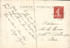 CPA Militaria Real photo Red Ambulance Cross