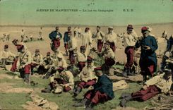 CPA Militaria Scenes of operation juice in shift