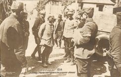 CPA Militaria has Somepy interrogation of a German prisoner