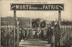 CPA military Militaria Cemetery of Bayon Entering Died for the fatherland