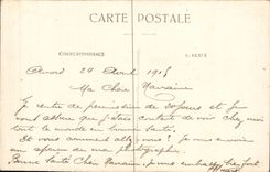 CPA Militaria Real photo Camp of Avord 1915 Officers