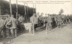 CPA Militaria CAmp of Coetquidan Cooks German prisoners TOP