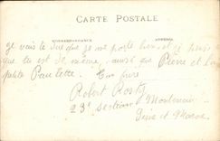 CPA Militaria Real photo Montereau Regiment