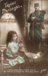 CPA Militaria Soldier and child