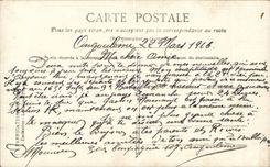 CPA Militaria Soldier Souvenir 107eme regiment of infantry