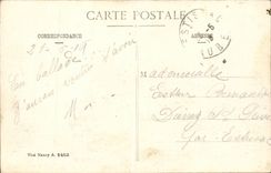 CPA Militaria With the camp News tables the meal