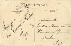 CPA Militaria life with the camp Under the tent