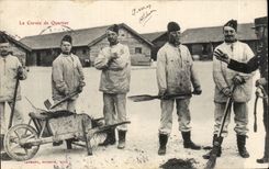 CPA Militaria the drudgery of district