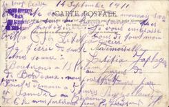 CPA Militaria Armeemanover der westlichen Sudbatterie der Infanterie den Boden der Arbeit verlassend