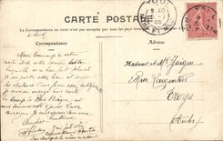 CPA Militaria Marche of test of 45 kilometers (153eme regiment of infantry) has Menil the Tower juice TOP