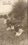 CPA Militaria War 1914 Zouaves in ambush around Lassigny