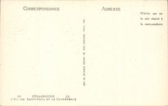 CPA Strasbourg the Saint Paul church and the cathedral